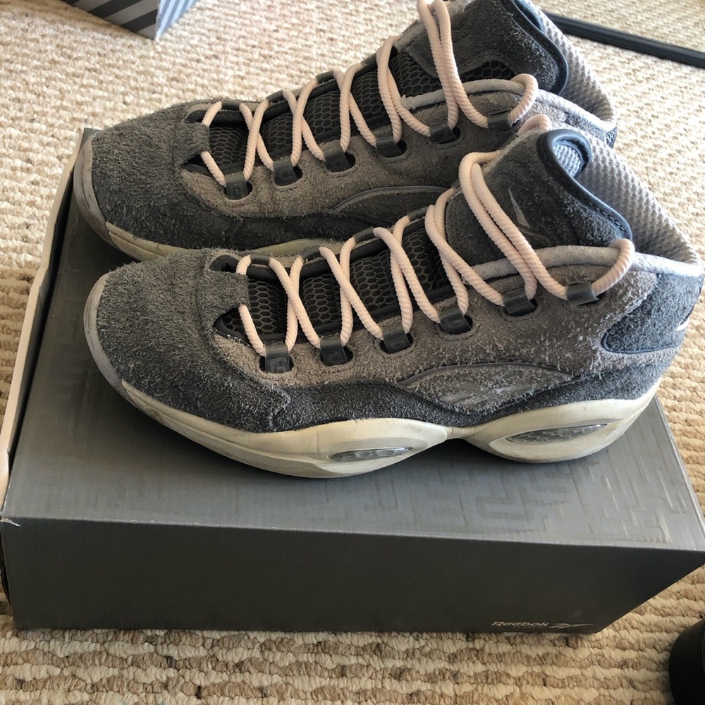 Reebok Question Mid suede grey 10.5